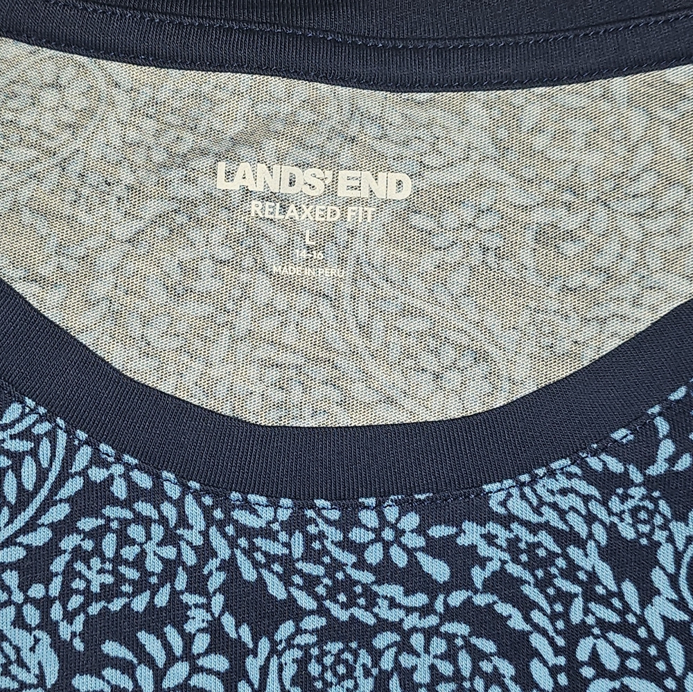 2 large Lands End Blue Women shirts - Picture 5 of 5